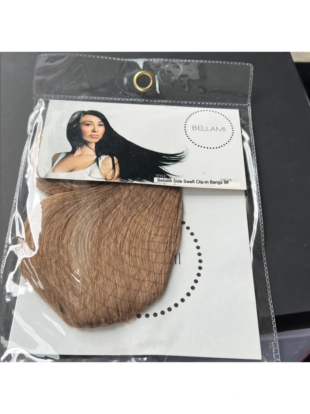 👱‍♀️ Bellami Side Swept Clip-In Bangs Ash Brown NWT